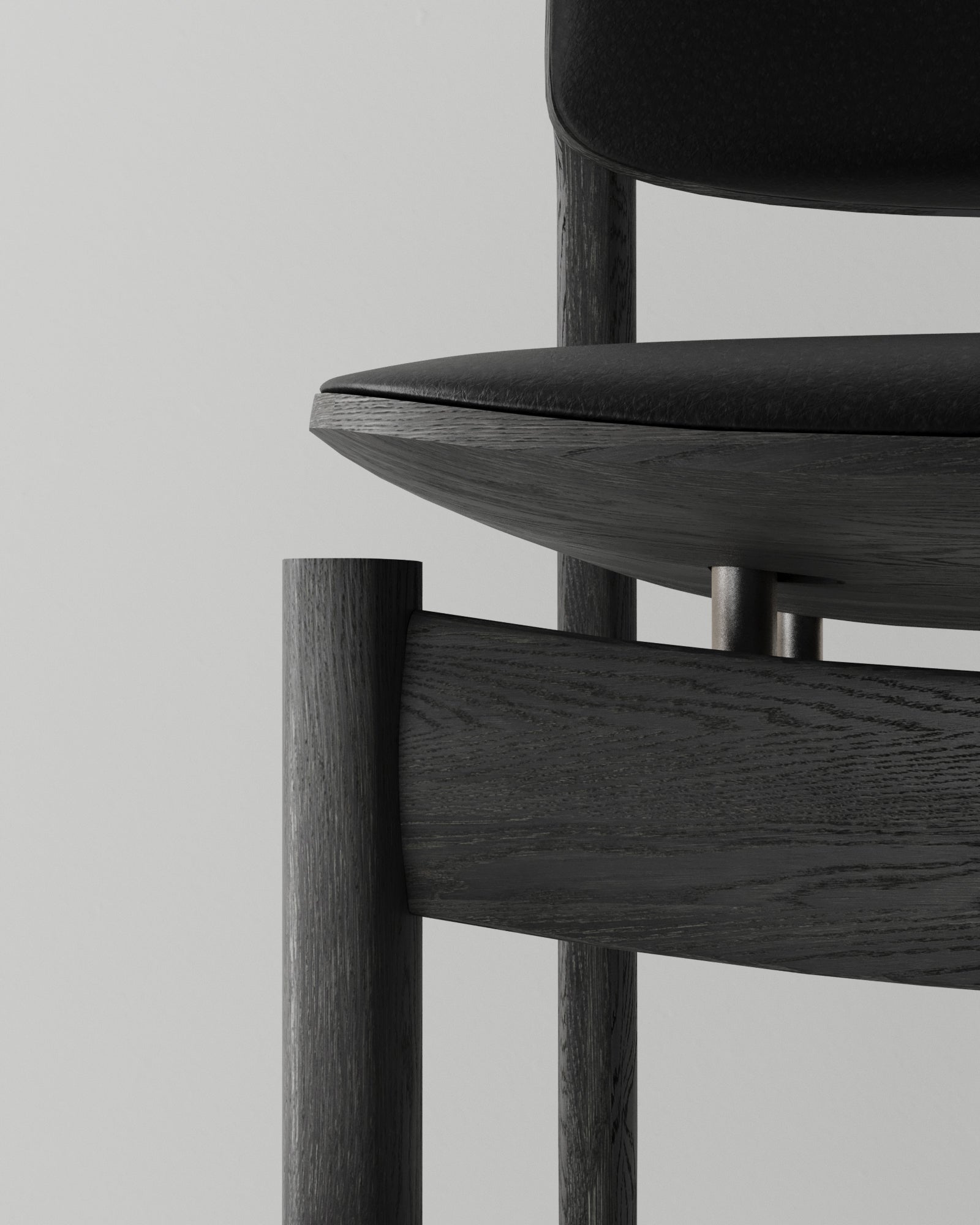 BOW UPHOLSTERED BACK DINING CHAIR