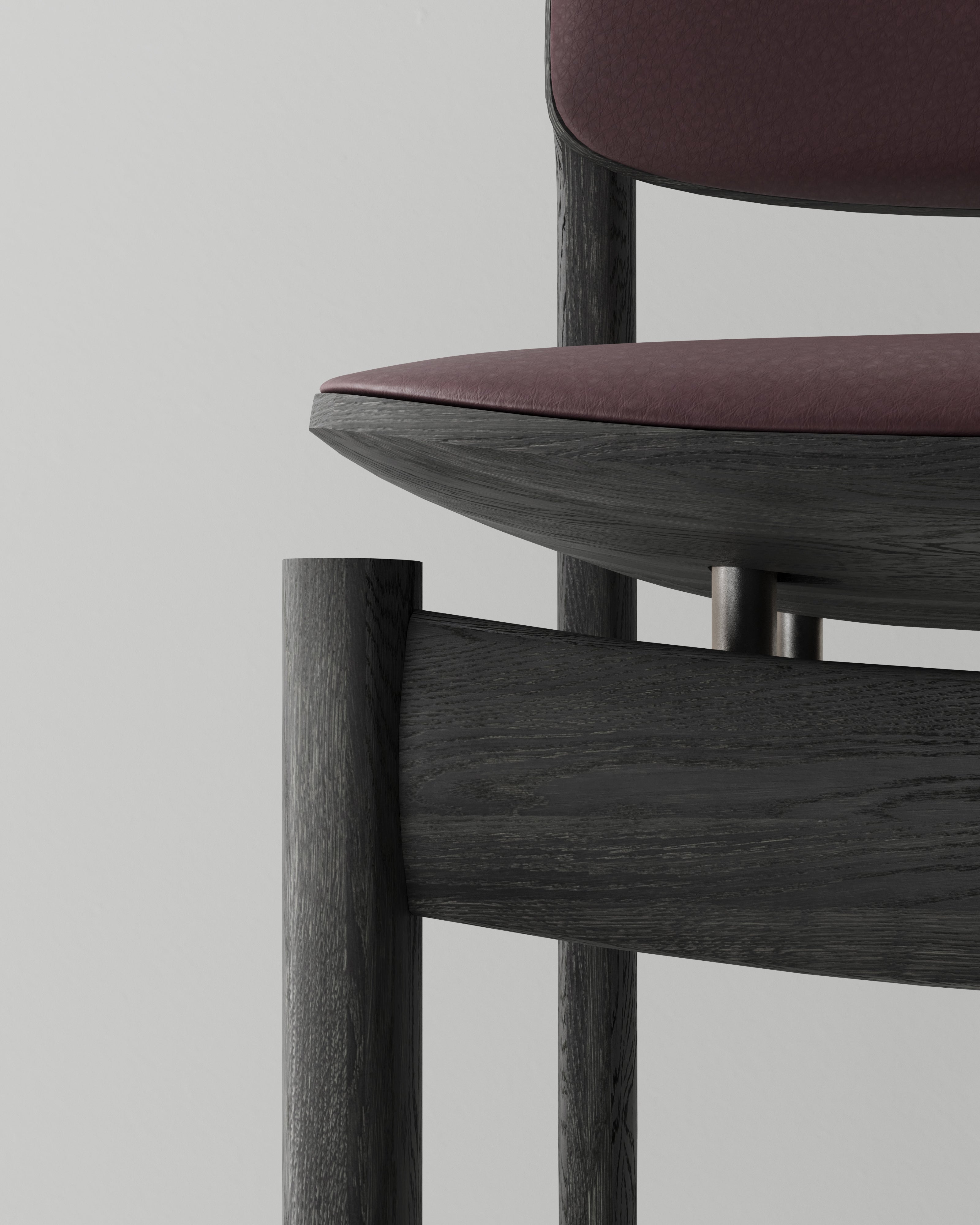 BOW UPHOLSTERED BACK DINING CHAIR