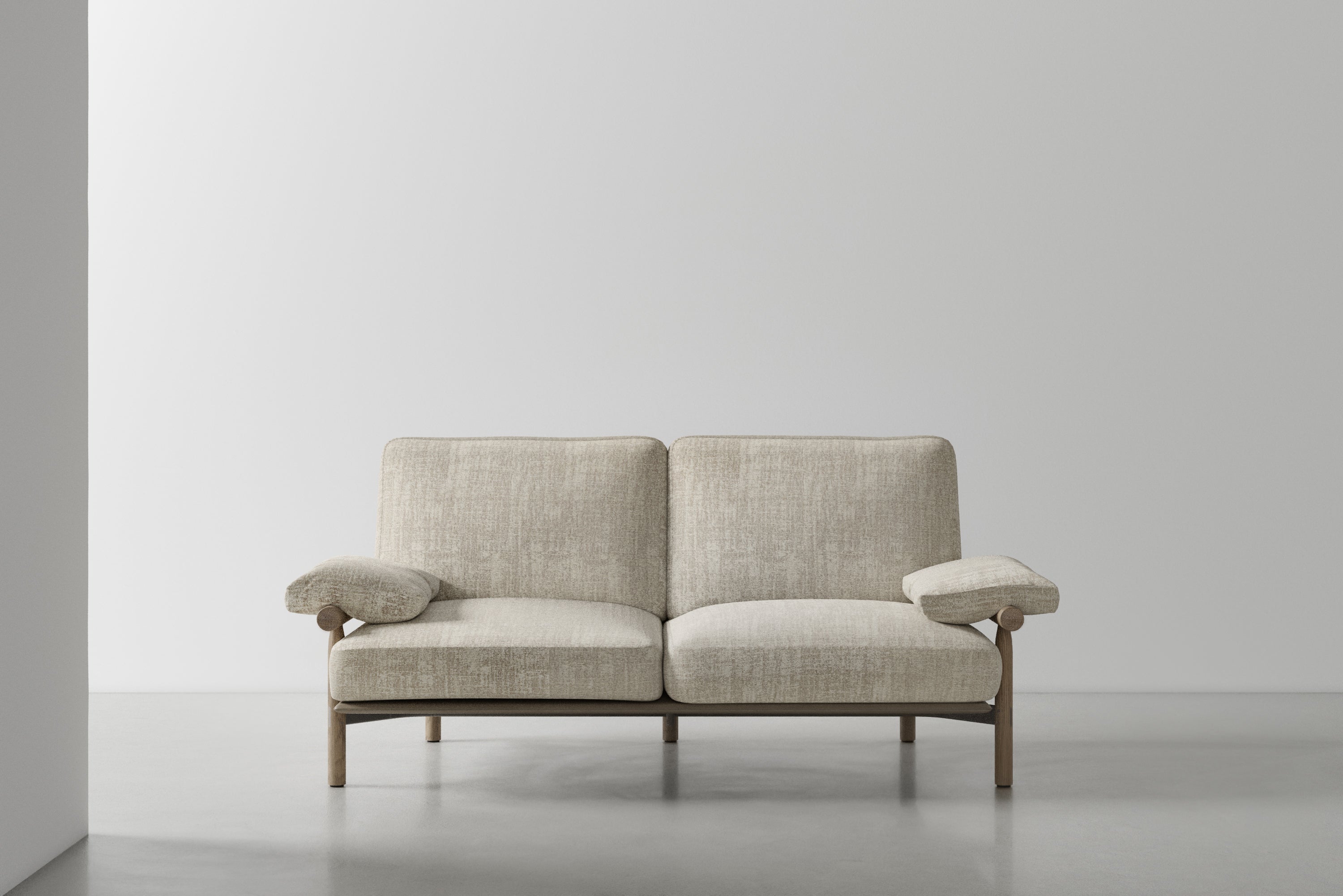 STILT 2-SEATER SOFA WITH ARMS - LARGE