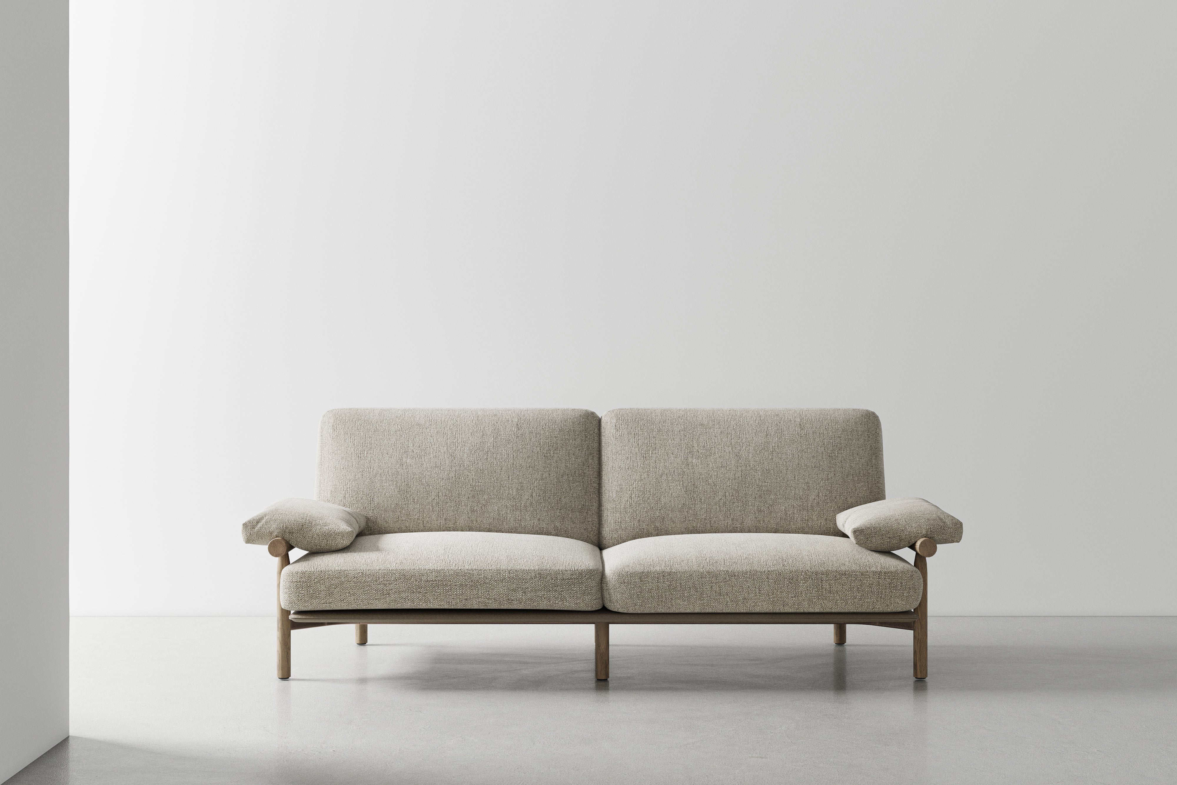 STILT 2-SEATER SOFA WITH ARMS - LARGE