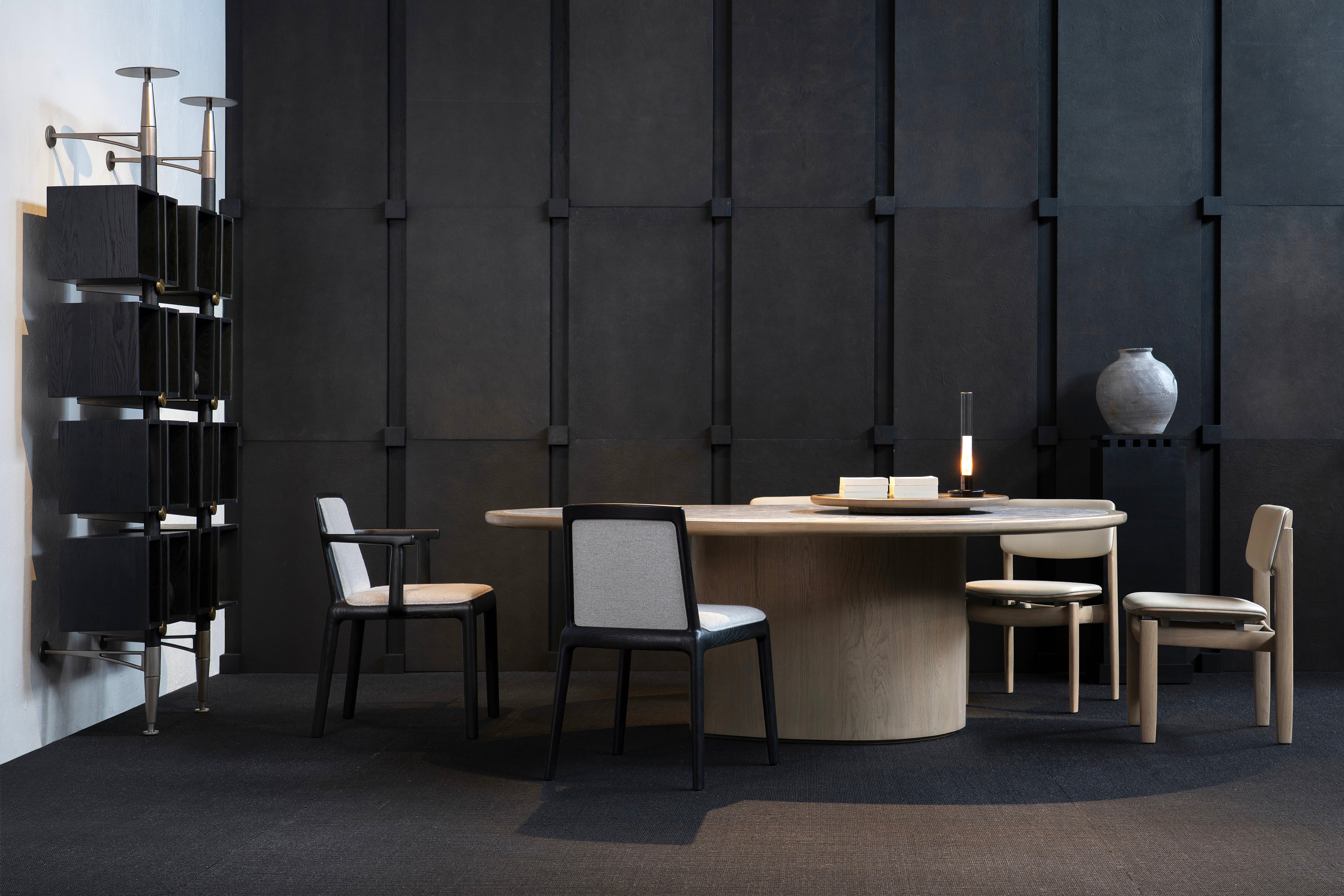 BOW UPHOLSTERED BACK DINING CHAIR