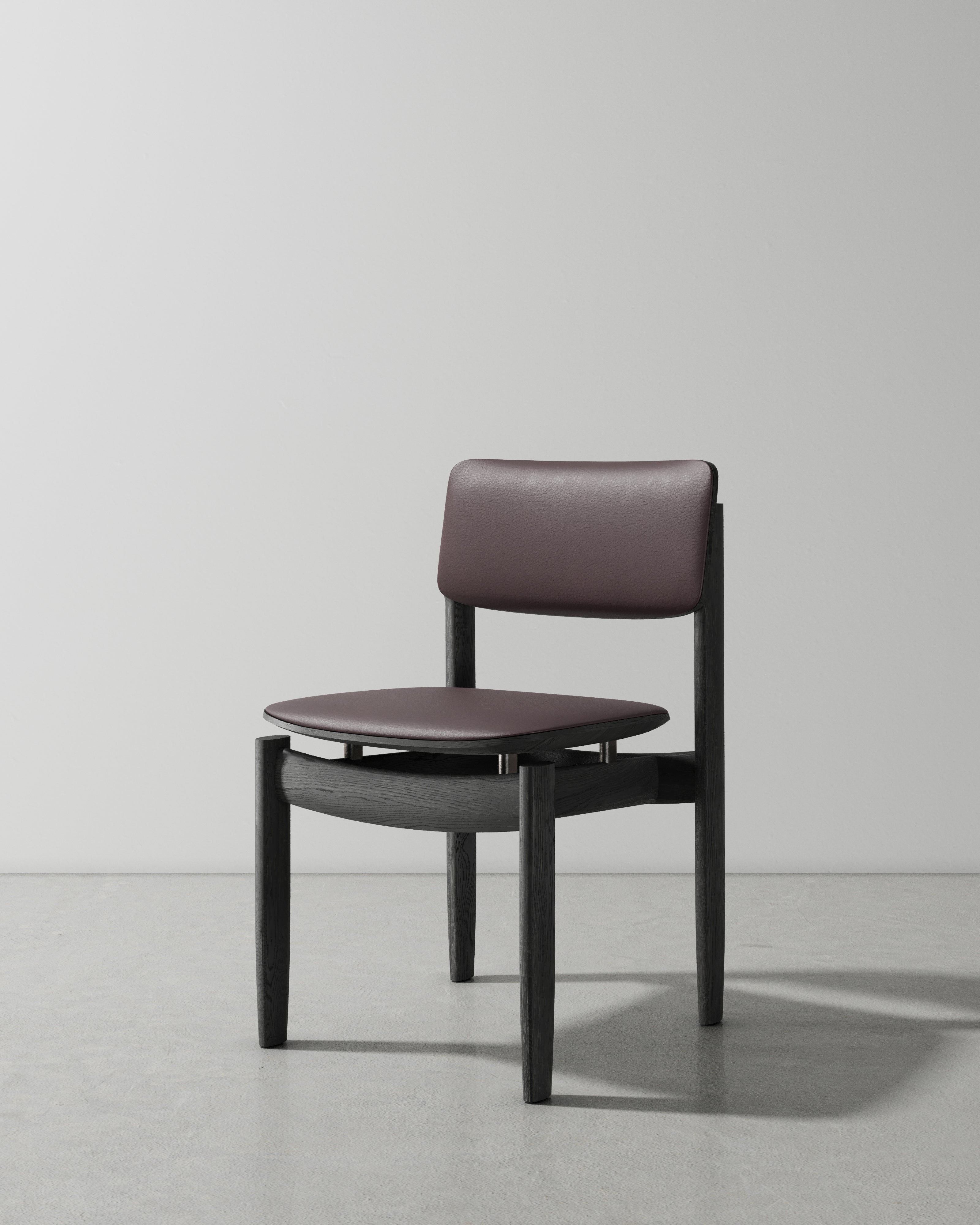 BOW UPHOLSTERED BACK DINING CHAIR