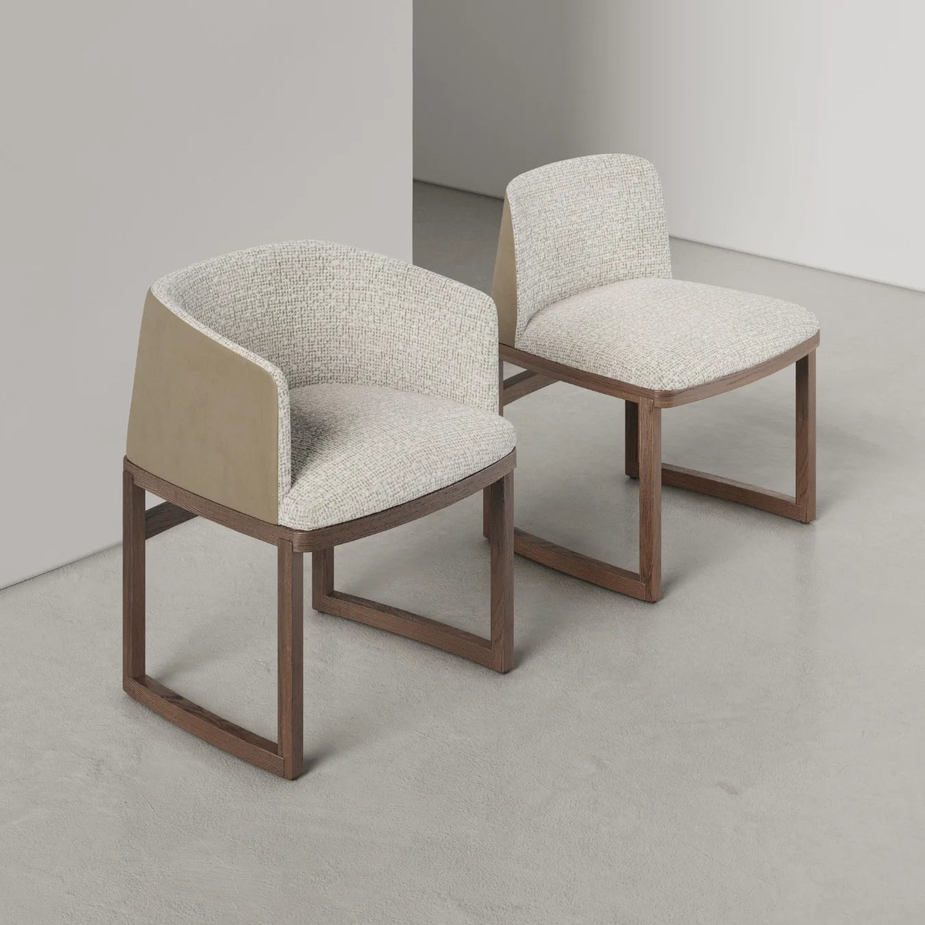 Hida Dining Chair - Leather Back | District Eight