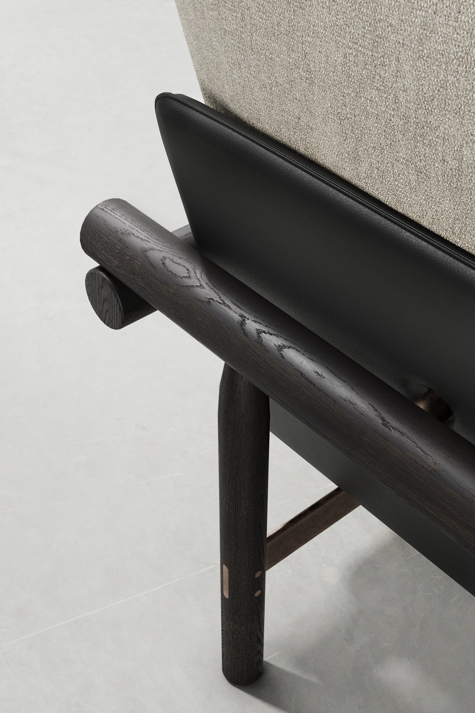 STILT 3-SEATER SOFA WITH ARMS